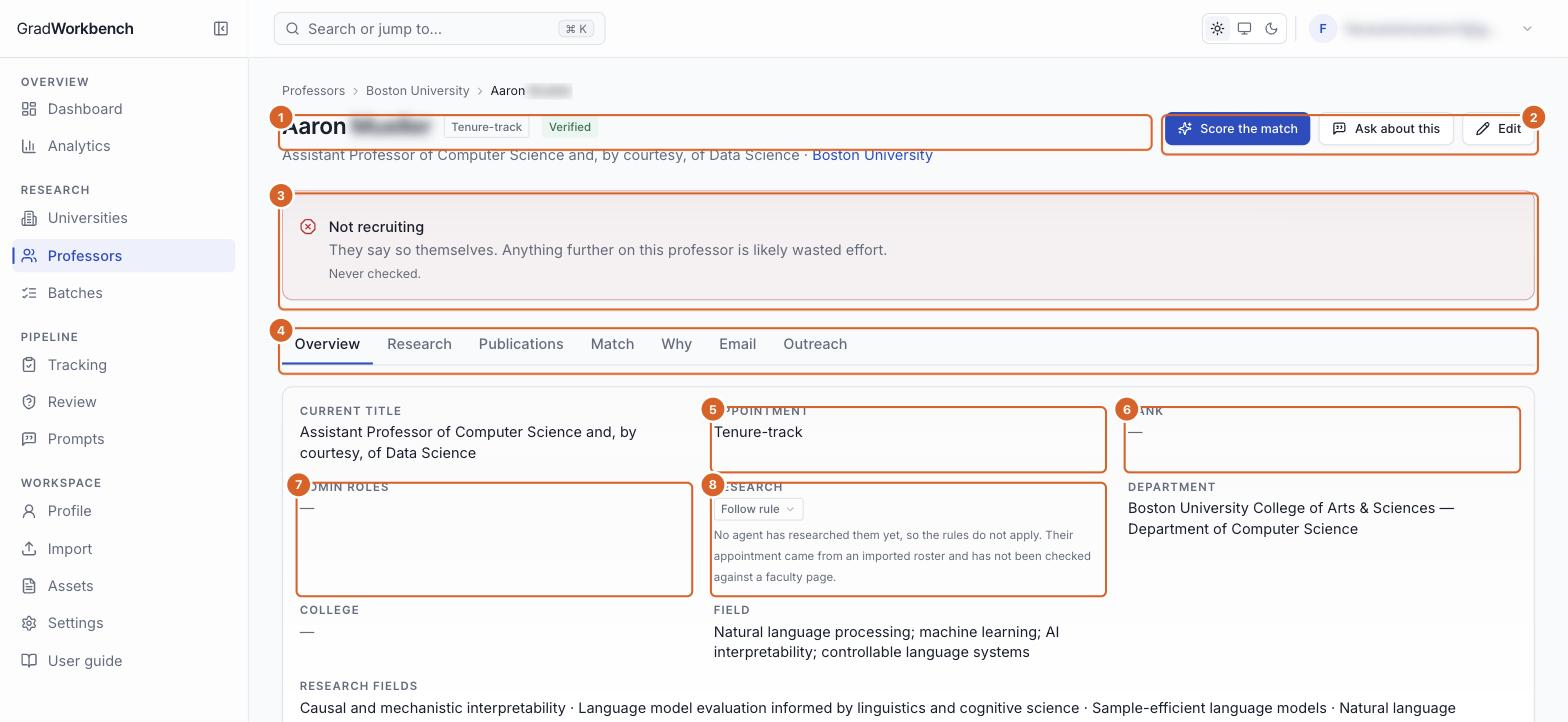 A professor's page